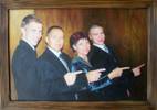 Coloured photo on canvas in the authorīs frame, 40 x 60 cm